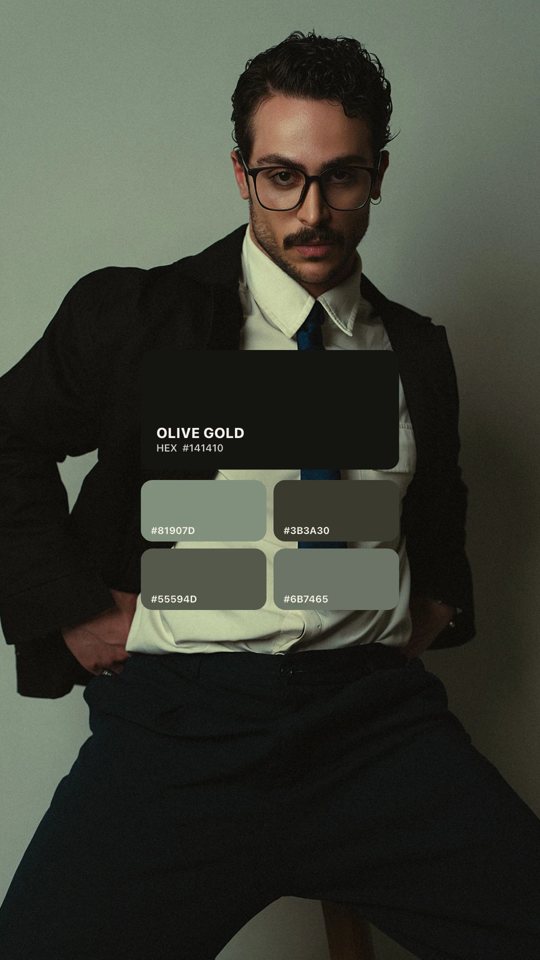 Editorial color palette composition made with Canvas