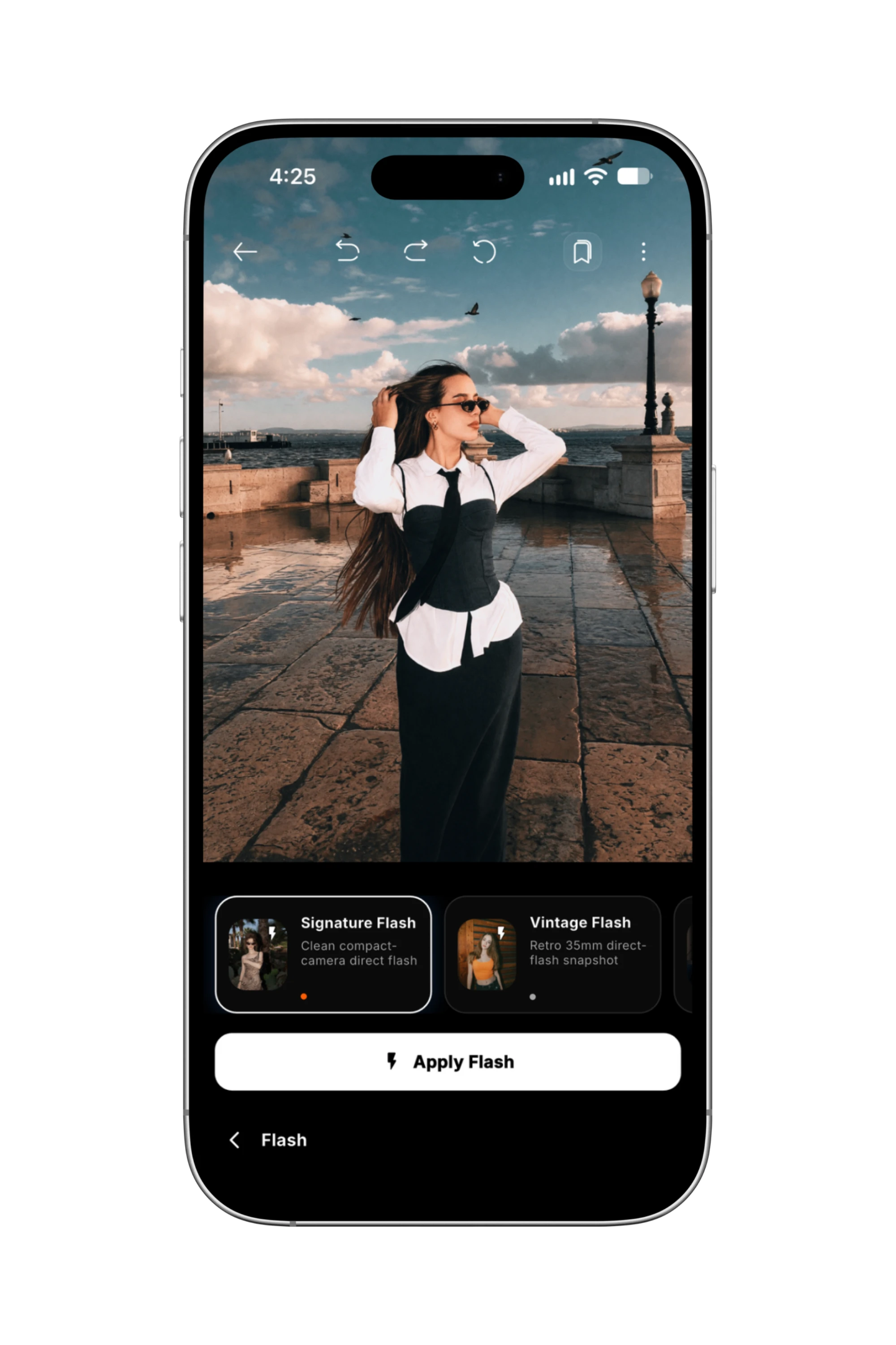 Lensora Flash interface