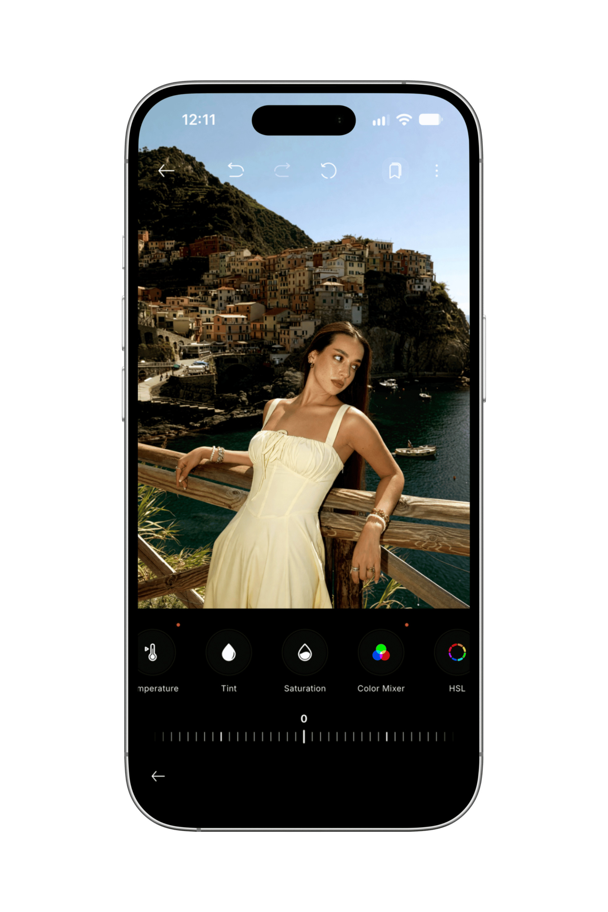 Lensora Color Mixer interface